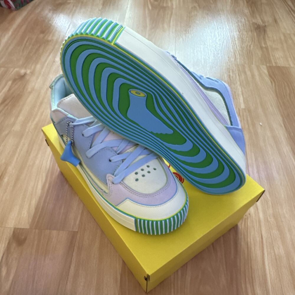 MSCHF Gobstomper "Off-Lemon" Low Top Suede Sneakers MSCHF009-OL 2023